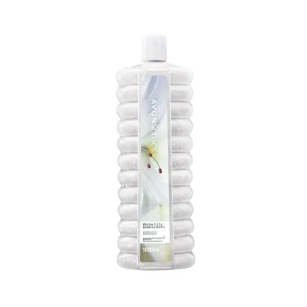 AVON Senses White Lily Bubble Bath Shower Gel - 1000ml | افون جل الاستحمام برائحة المسك والزنبق الابيض - 1000 مل