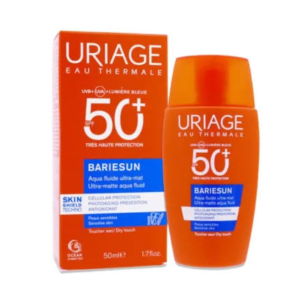 Uriage Bariesun Aqua Fluide Ultra Mat SPF 50 - 50ml | يورياج واقي شمسي فائق المات SPF 50 - 50 مل