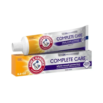 ARM & HAMMER Complete Care Toothpaste, Teeth Whitening - 170g | ارم اند هامر معجون أسنان مبيض كومبليت كير - 170 غ
