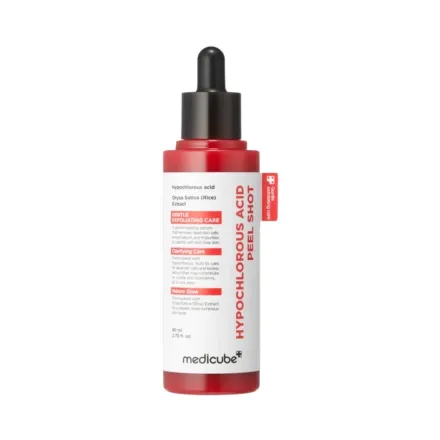 Medicube Hypochlorous Acid Rice Peel Shot - 80ml | ميدي كيوب مقشر بحمض الهيبوكلوروس ومستخلص الأرز – 80 مل