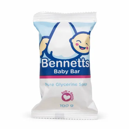 Bennetts Baby Bar Pure Glycerine Soap - 100g | بينيتس صابونة جلسرين نقي - 100 غ