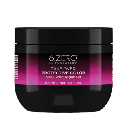 6. Zero Take Over – PROTECTIVE COLOR Mask On Dyed - 500ml | ماسك للشعر المصبوغ - 500 مل