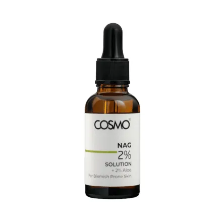 COSMO NAG ALOE 2% SOLUTION - 30ml | كوزمو محلول إن-أسيتيل غلوكوزامين والألوفيرا 2% - 30 مل