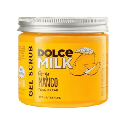 DOLCE MILK Go Go Mango Gel Scrub - 400ml | دولتشي ميلك سكراب للجسم برائحة المانغو - 400مل