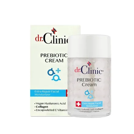 dr.Clinic Prebiotic Cream Extra Repair Facial Moisturizer - 100ml | دكتور كلينك مرطب للوجه لترميم البشرة بالبكتيريا الحية - 100 مل