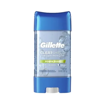 Gillette Sport Power Rush Clear Gel Deodorant - 107g | جيليت مزيل تعرق جل للرجال باور راش - 107 غ