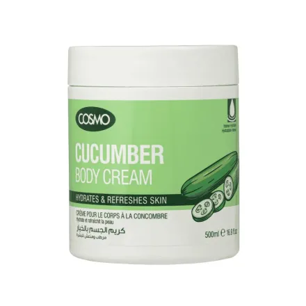 Cosmo Cucumber Body Cream - 500ml | كوزمو كريم جسم بالخيار - 500مل