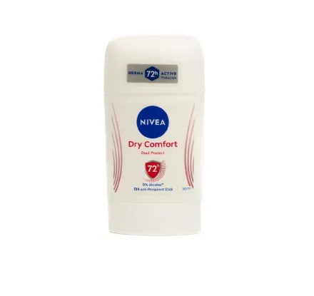 Nivea Dry Comfort Deodorant Stick 72H Protection - 50ml | نيفيا مزيل تعرق دراي كومفورت ستيك، حماية تدوم 72 ساعة