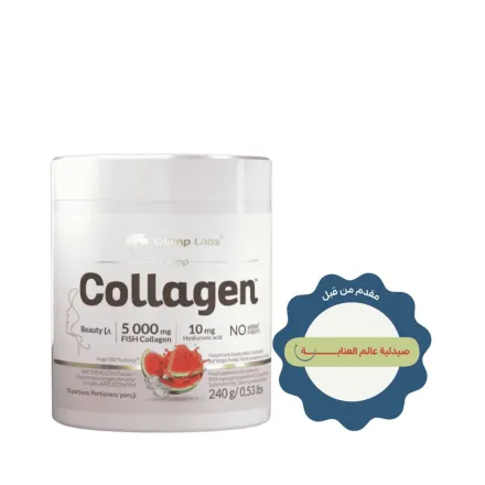 Olimp Labs Fish Collagen 5000mg Watermelon Flavor -240g | أوليمب كولاجين بنكهة بطيخ 240 غ