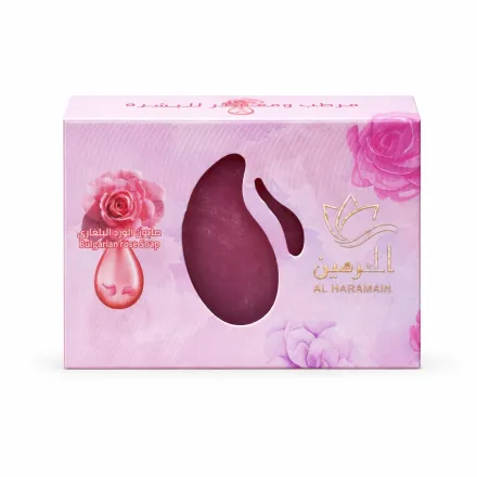 Alharamain Bulgarian Soap - 110g| الحرمين صابون الورود البلغاري -110غرام