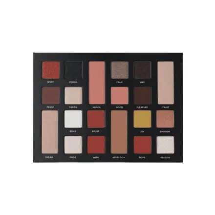 Nora Bo Awadh Faith Eyeshadow Palette 20 Colors | نوره بو عوض باليت اي شادو - 20 لون