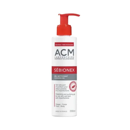 ACM Sebionex Cleansing Gel for Oily Skin - 200ml | اي سي ام غسول جل للبشرة الدهنية - 200 مل
