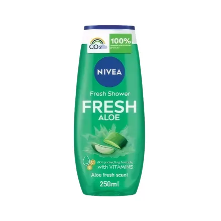 NIVEA Fresh Shower Aloe With Vitamins - 250ml | نيفيا جل الاستحمام بخلاصة الألوفيرا والفيتامينات - 250 مل