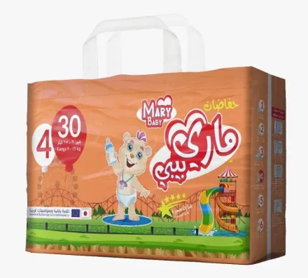 MARY BABY Special Care 4 (6*30) Large 9-15 Kg - 30 | ماري بيبي حفاضات لارج 30 حبة - 30