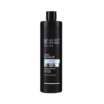 Avon Advance Techniques Anti-Dandruff 2-in-1 Shampoo & Conditioner - 700ml | أفون أدفانس شامبو وبلسم 2 في 1 مضاد للقشرة - 700 مل