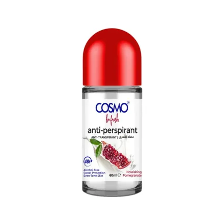 COSMO COSMETICS BODY ROLL ON POMEGRANATE - 60ml | كوزمو كوزمتكس مزيل العرق برائحة الرمان - 60مل
