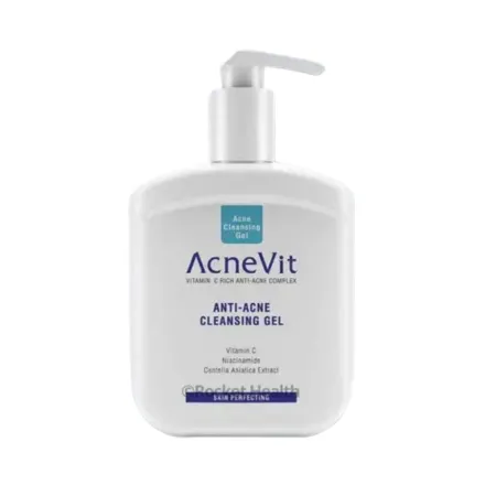 AcneVit Anti-Acne Cleansing Gel - 200ml | اكني فيت غسول مضاد لحب الشباب واثارة بالنيسنمايد وفيتامين سي والسينتيلا - 200 مل