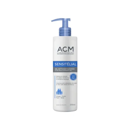 Acm Sensitelial Gel cleanser - 200ml | اي سي ام غسول جل للبشرة الجافة و الحساسة - 200مل