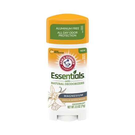 ARM & HAMMER Essentials Deodorant with Magnesium Vanilla Sandalwood - 71g |ارم اند هامر ارم اند هامر مزيل تعرق ستيك برائحة الفانيلا - 71 غ