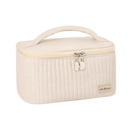 WASHBAG Toast Cosmetic Bag White | حقيبة مستحضرات تجميل باللون الأبيض