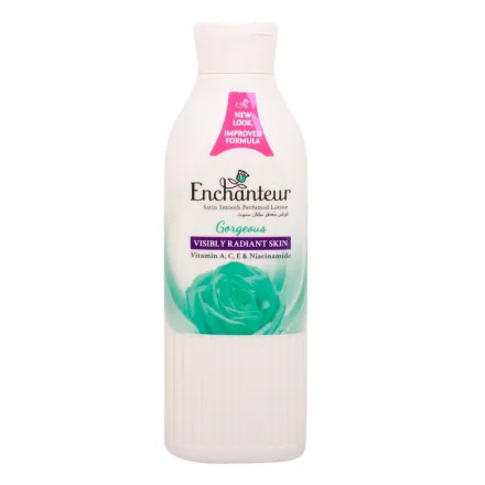 Enchanteur Lotion Visibly Radiant Skin Gargeous - 250ml | انشانتر لوشين للبشرة المتألقة والجميلة - ٢٥٠ مل