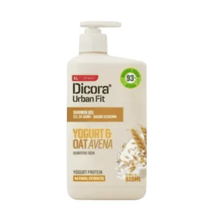 Dicora Shower Gel Yogurt & Oat Avena - 825ml | ديكورا جل استحمام باللبن و الشوفان - 825 مل
