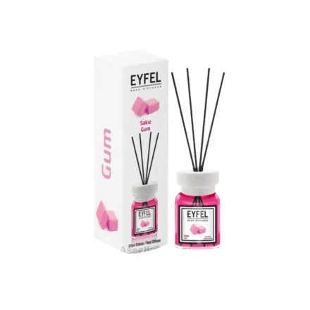 EYFEL Sakiz Gum Reed Diffuser - 120ml | ايفل عيدان معطرة برائحة العلكة - 120 مل