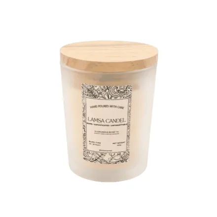 LAMSA Vanilla & Coconut Candle - 160g | لمسة شمعة معطرة - 160غ