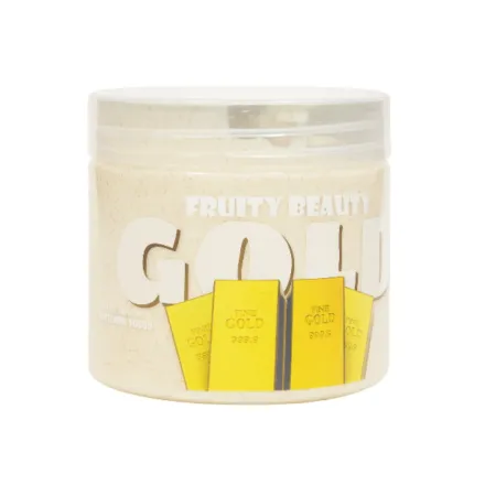 FRUITY BEAUTY Face & Body Mask Gold - 521ml | فروتي بيوتي مقشر للوجه و الجسم بحبيبات الذهب - 521 مل