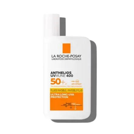 La Roche-Posay Anthelios UVMune 400 Fluid Fragrance Free SPF50+ - 50ml |لاروش بوزيه واقي شمسي سائل بعامل حماية 50 - 50 مل