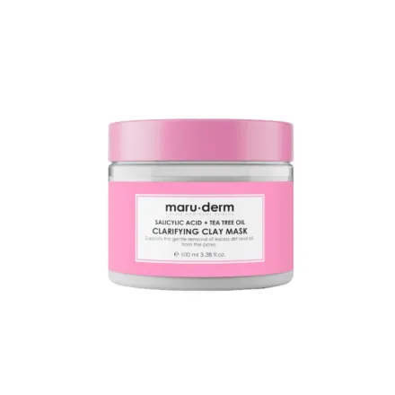 maru.derm Salicylic Acid + Tea Tree Oil clarifying clay mask - 100ml | مارو.ديرم ماسك الطين بالساليسيليك اسيد و زيت شجرة الشاي - 100 مل