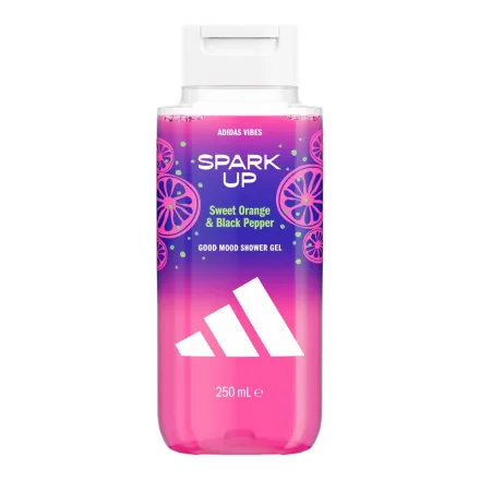 Adidas Vibes Spark Up Good Mood Shower Gel - 250ml | اديداس جل استحمام حلو البرتقال والفلفل الأسود - 250مل