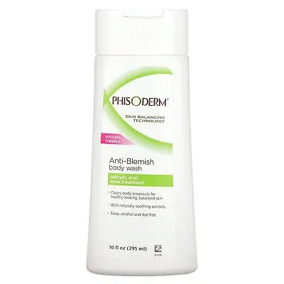 pHisoderm Anti Blemish Body Wash - 295ml | بي اتش ايزوديرم غسول الجسم معالج لحب الشباب - 295 مل