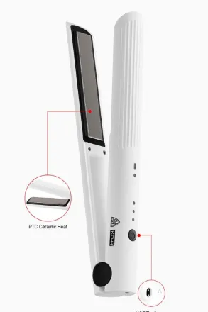 KOHR Rechargeable Hair Straightener & Curler | كوهر جهاز لفرد وتمويج الشعر القابل للشحن