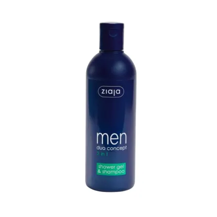ziaja Men 2-in-1 Shower Gel and Shampoo -300ml | جايا جل استحمام وشامبو 2 في 1 للرجال - 300 مل