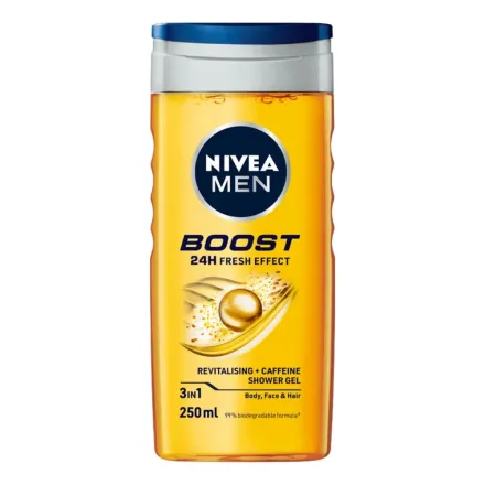 NIVEA Shower Gel Men Boost - 250Ml | نيفيا جل الاستحمام للرجال - 250 مل