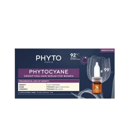 PHYTO Phytocyane Anti-Hair Loss Treatment for Women - 12 x 5 ml | فيتو أمبولات لمعالجة تساقط الشعر عند النساء - 12 * 5 مل