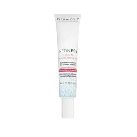 Dermedic redness Concentrate Cream For Chronic Redness - 40ml | ديرمديك كريم ليلي للبشرة المعرضة للوردية - 40 مل