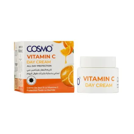 COSMO COSMETICS VITAMIN C DAY CREAM - 50ml | كوزمو كريم نهاري للوجه بفيتامين C – 50كوزمو كوزمتكس مل