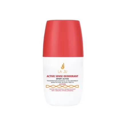 LA JU Active Sense Deodorant 48H - 50ml| لا جو مزيل تعرق رول لمدة 24 ساعة - 50 مل