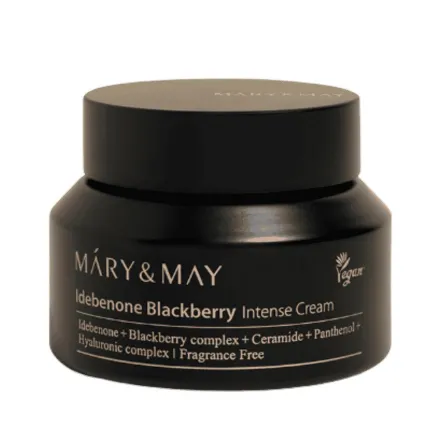 MARY & MAY Idebenone Blackberry Complex Intense Cream - 70g | ماري اند ماي كريم مكثف بالآيديبينون والتوت الأسود - 70غ