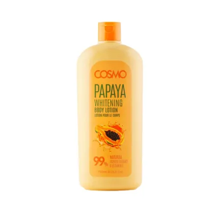 COSMO Papaya Whitening Body Lotion 99% Natural - 750ml | كوزمو لوشن للجسم بالبابايا - 750 مل