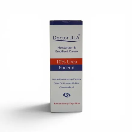 Doctor jila Moisturizer & Emollient Cream 10% Urea Eucerine Suitable for Dry & Sensitive Skin - 75g | دكتور جيلا كريم مرطب وملطف 10% يوريا - 75غ