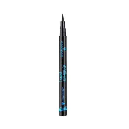 Essence Eyeliner Pen Waterproof No. 01 | ايسنس اي لاينر قلم تحديد عيون ضد الماء شديد السواد رقم. 01