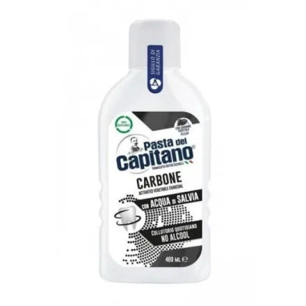 CAPITANO Carbone Mouthwash - 400ml | كابيتانو غسول فموي - 400 مل