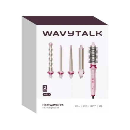 Wavy Talk Heatwave Pro 5 In -1 Ionic Thermal Brush Set | ويف توك مجموعة مكواة تجعيد 5 في 1