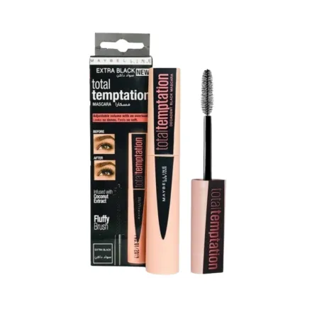 MAYBELLINE Total Temptation mascara Black - 6ml | ميبيلين ماسكارا مكثفة للرموش - 6 مل
