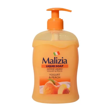 Malizia Liquid Soap Yogurt & Peach - 500ml | ماليزيا صابون ايدي سائل برائحة الخوخ و الزبادي - 500 مل