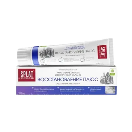 Splat Professional Recovery Plus Bio Active Toothpaste - 100ml | سبلات معجون أسنان للبالغين للعناية اليومية - 100 مل