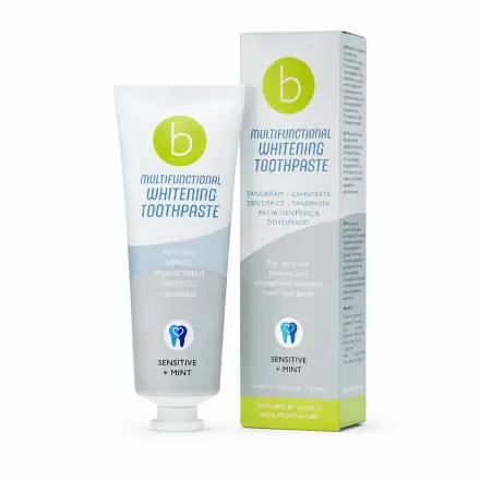 beconfident Multifunktional Whitening Toothpaste Sensitive Minze - 75ml | بيكونفيدنت معجون أسنان مبيض للأسنان الحساسة - 75 مل